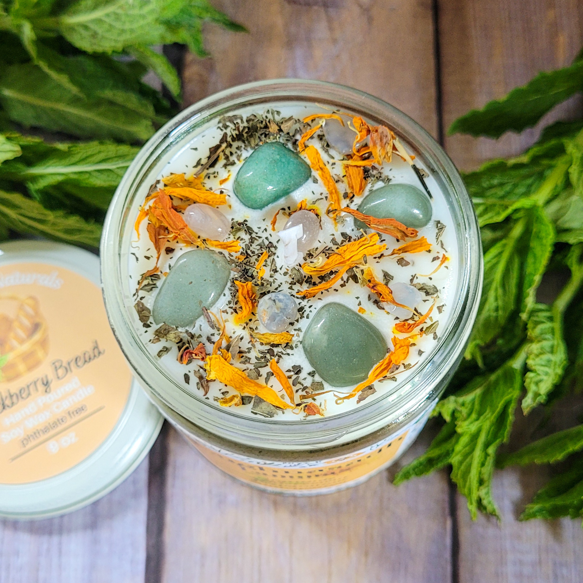 Lughnasadh Ritual Candle – Blackberry Bread Soy Candle for Harvest, Gratitude & Late Summer Rituals