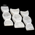 Selenite Triple Moon Bowl (1 Piece) Size 8 by 4 Inches Crystal Gemstone Decor