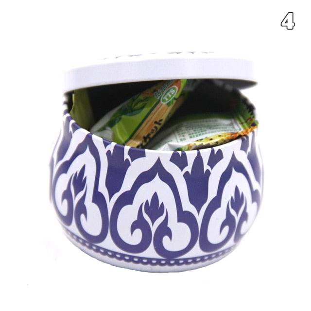 Vintage Flower Candle Tin Jars DIY Candle Candle Jars for Making Candles Bulk Tin Cans For Candle Making Colorful Round Metal Containers for Home Storage Arts & Crafts Making Holder Case for Dry Storage Spices Camping Party Favor and Sweets Gifts Box