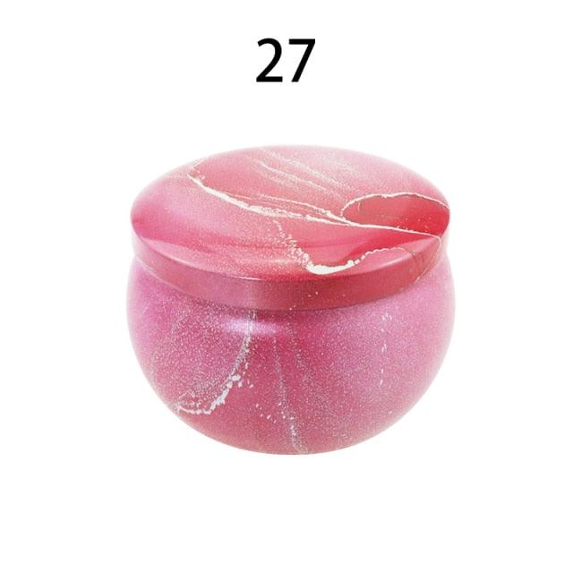 Vintage Flower Candle Tin Jars DIY Candle Candle Jars for Making Candles Bulk Tin Cans For Candle Making Colorful Round Metal Containers for Home Storage Arts & Crafts Making Holder Case for Dry Storage Spices Camping Party Favor and Sweets Gifts Box