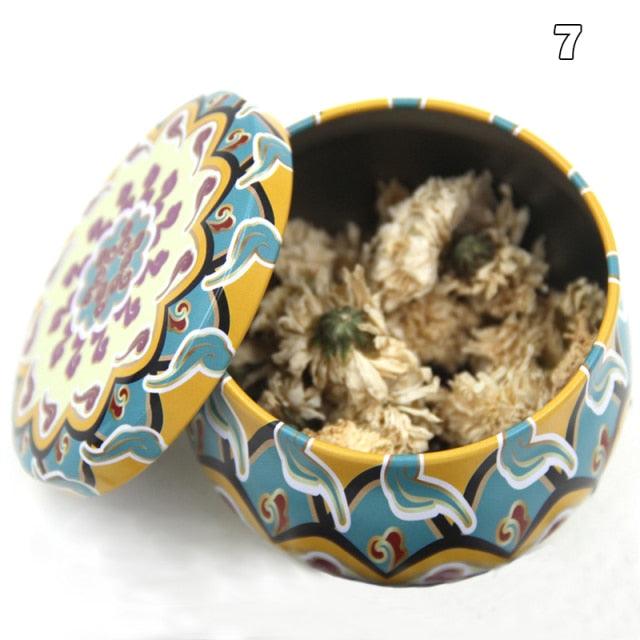 Vintage Flower Candle Tin Jars DIY Candle Candle Jars for Making Candles Bulk Tin Cans For Candle Making Colorful Round Metal Containers for Home Storage Arts & Crafts Making Holder Case for Dry Storage Spices Camping Party Favor and Sweets Gifts Box