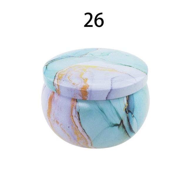 Vintage Flower Candle Tin Jars DIY Candle Candle Jars for Making Candles Bulk Tin Cans For Candle Making Colorful Round Metal Containers for Home Storage Arts & Crafts Making Holder Case for Dry Storage Spices Camping Party Favor and Sweets Gifts Box